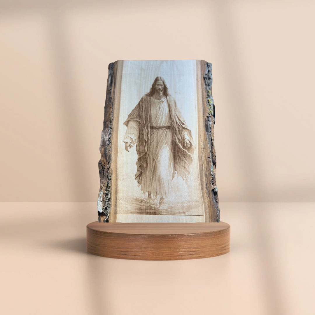 Jesús Caminando sobre el Agua – Grabado en Madera Natural