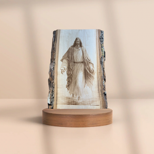 Jesús Caminando sobre el Agua – Grabado en Madera Natural